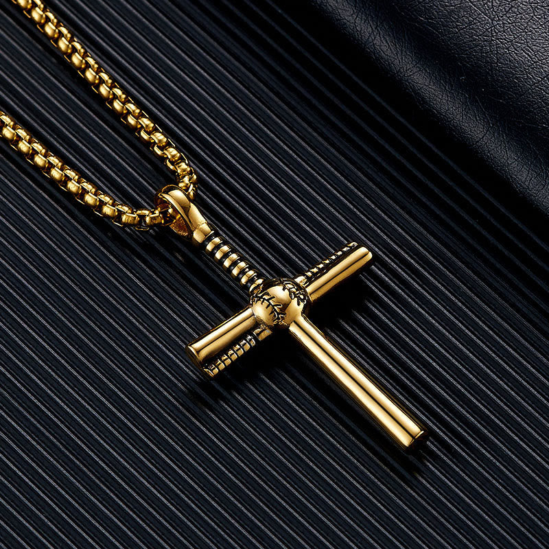 Pendentif croix motif baseball : Foi et passion pour un usage quotidien