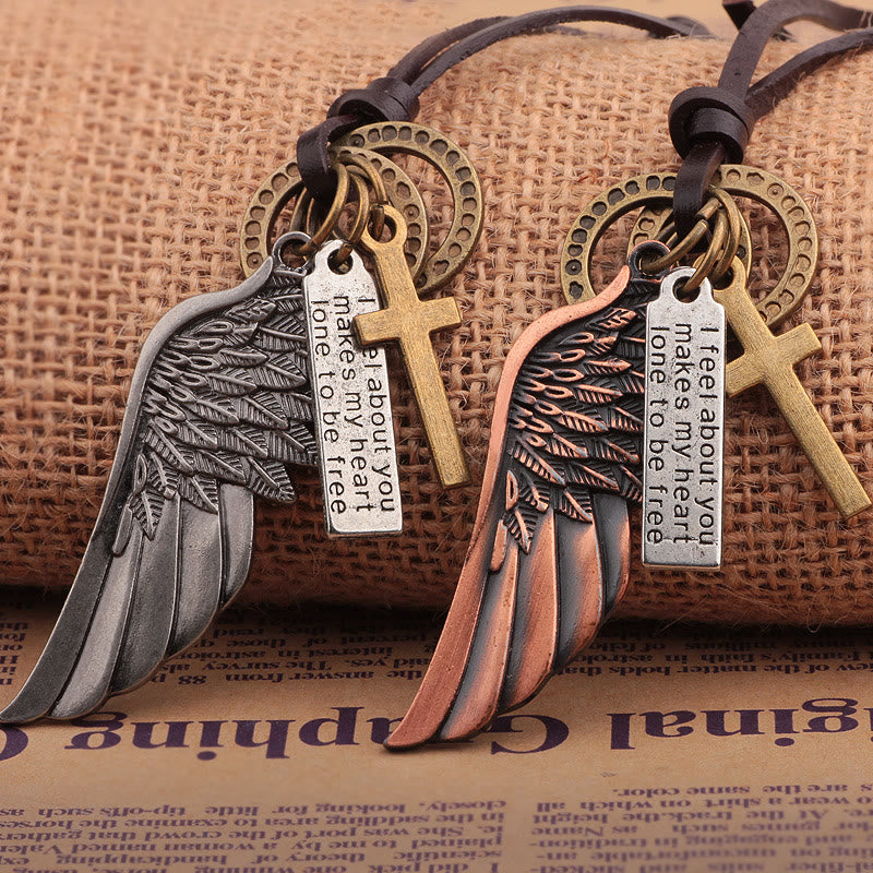 Collar vintage de alas de ángel y cruz: Su cuidado para el uso diario