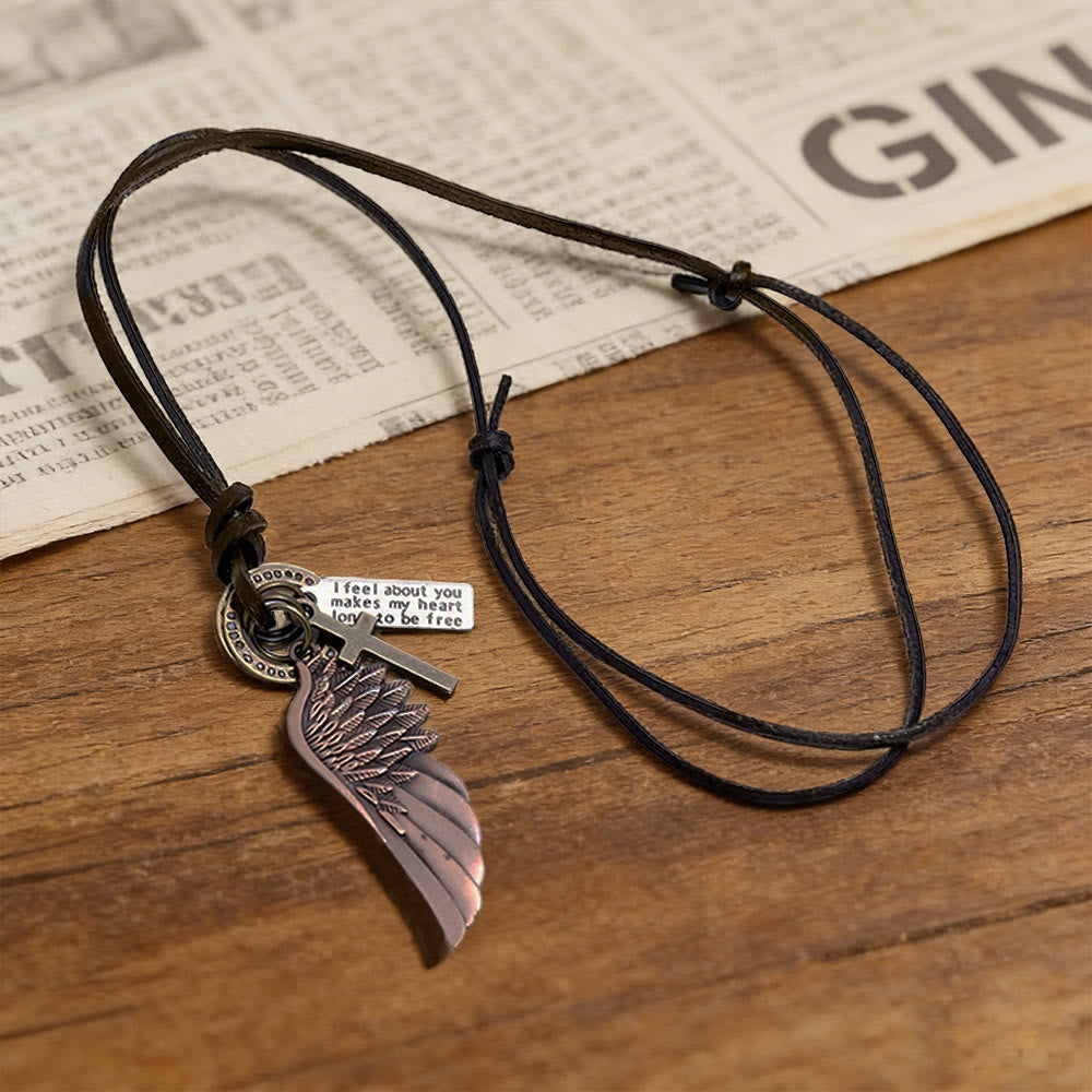 Collar vintage de alas de ángel y cruz: Su cuidado para el uso diario