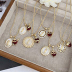 Collier Notre-Dame et Sacré-Cœur en 6 styles : Bijoux élégants imprégnés de foi