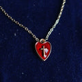 Collier et boucles d'oreilles assortis Cœur et Croix : Incarnez son amour tendre