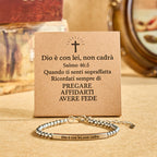 Bracelet Matthieu 19:26 & Psaume 46:5 (allemand) : un rappel discret de la présence divine