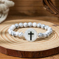 Bracelet avec verset biblique en pierre naturelle et technologie NFC : Touchez pour recevoir quotidiennement la Parole de Jésus