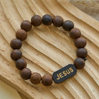 Pulsera de madera de Jesús Regalos de joyería