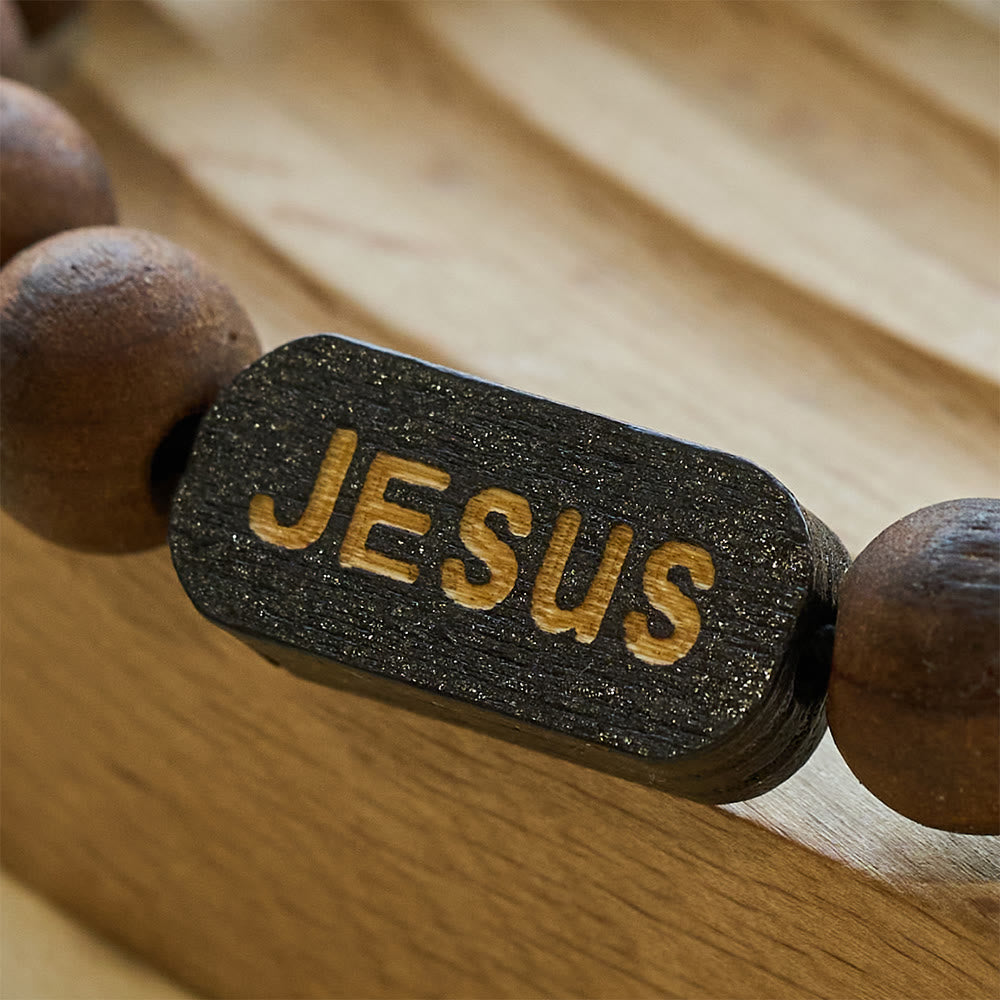 Pulsera de madera de Jesús Regalos de joyería