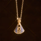 Collier Pendentif Notre-Dame d'Aparecida Protection Divine Style Classique