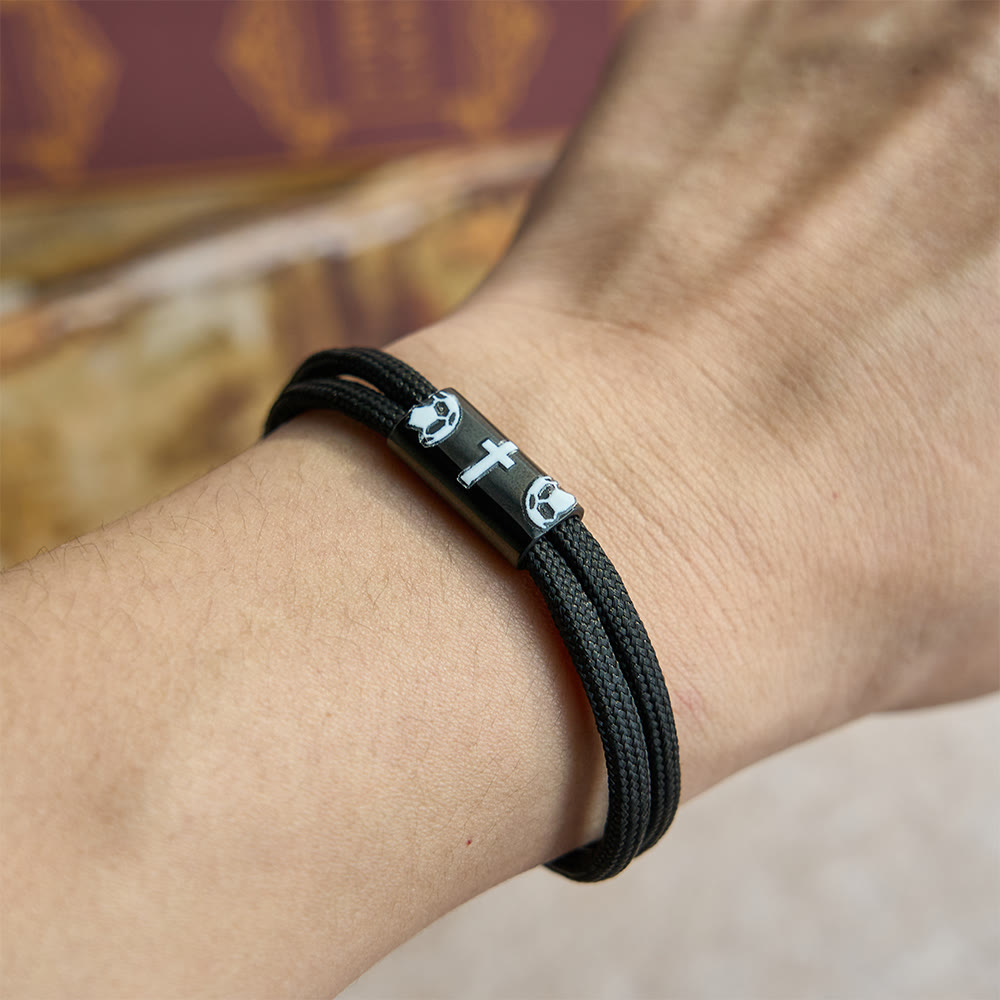 Pulsera de Paracord con Cruz para Baloncesto, Fútbol o Béisbol: Compañero de Fe y Deporte