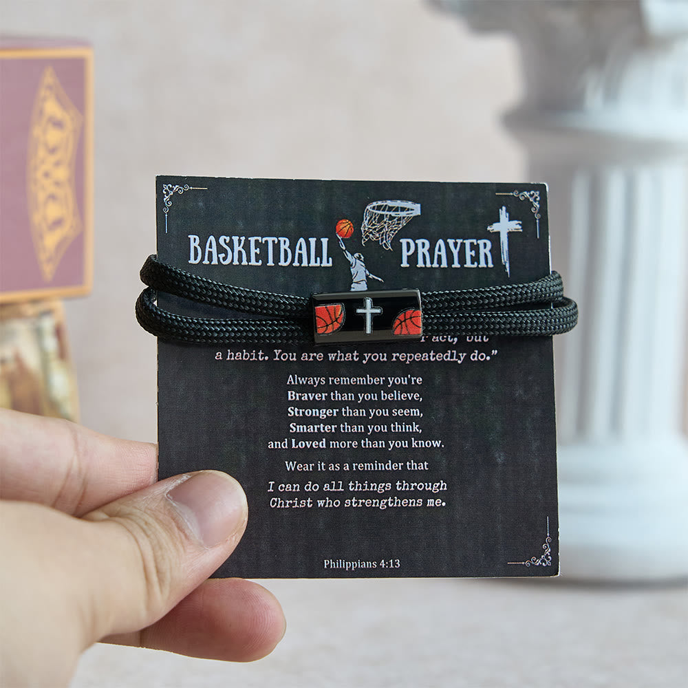 Pulsera de Paracord con Cruz para Baloncesto, Fútbol o Béisbol: Compañero de Fe y Deporte