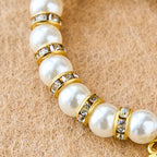 Bracelet Perles Modernes avec Médaille Miraculeuse Dorée & Carte Bénédiction : Communion Opulente