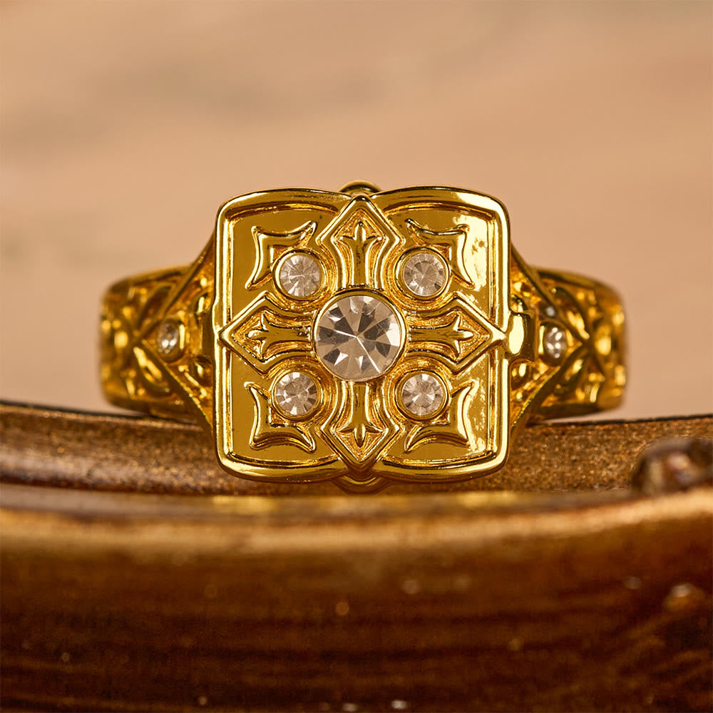 Anillo Cruz Relicario: Devoción y Recuerdo Sagrado