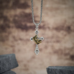 Collier Croix Couronne Bijoux Religieux