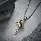 Collier Croix Couronne Bijoux Religieux