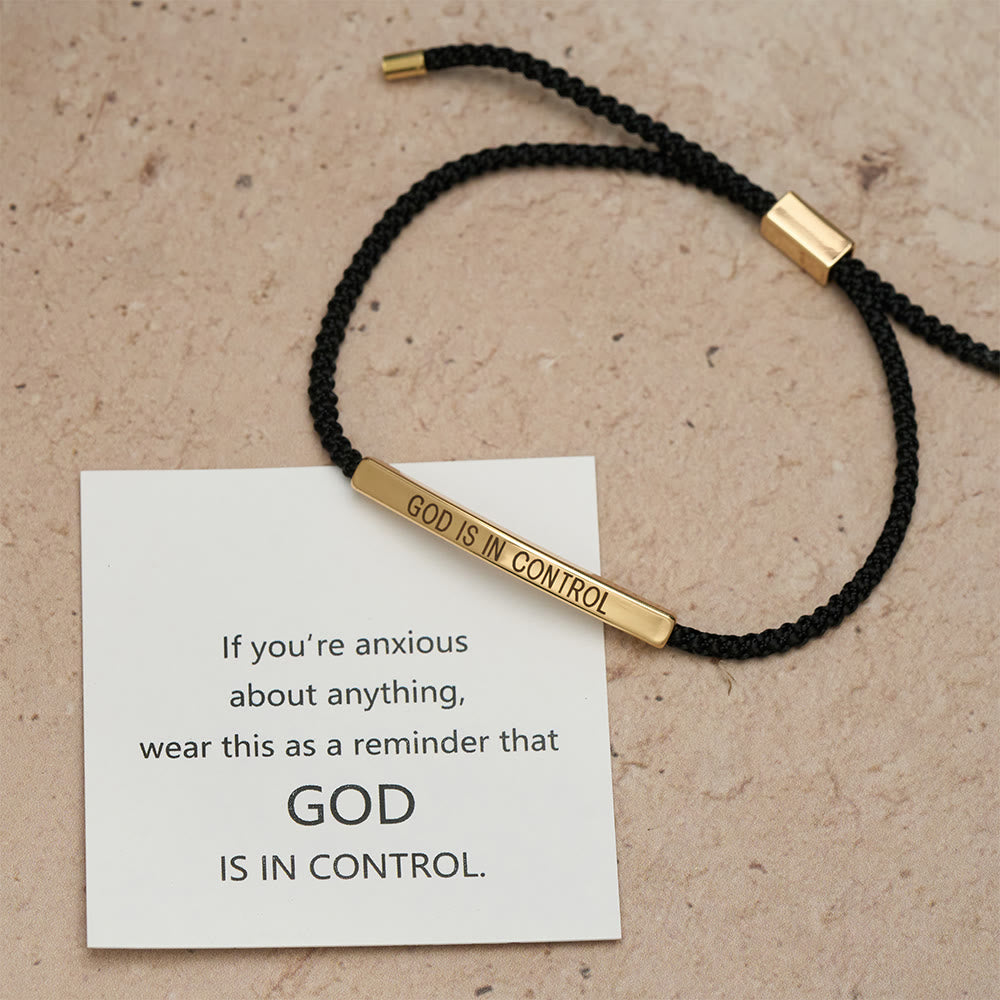 Pulsera "Dios tiene el control": un símbolo de confianza y bendición para bodas