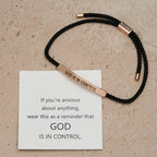 Pulsera "Dios tiene el control": un símbolo de confianza y bendición para bodas