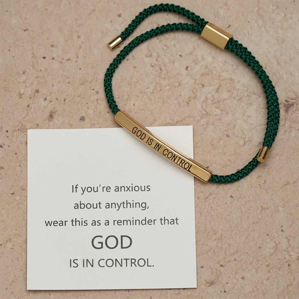 Pulsera "Dios tiene el control": un símbolo de confianza y bendición para bodas