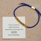 Pulsera "Dios tiene el control": un símbolo de confianza y bendición para bodas