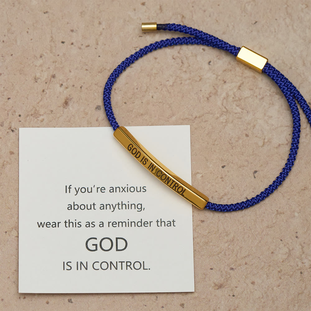 Pulsera "Dios tiene el control": un símbolo de confianza y bendición para bodas