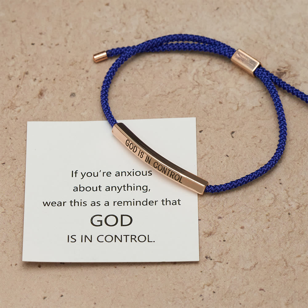Pulsera "Dios tiene el control": un símbolo de confianza y bendición para bodas