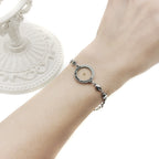 Matthieu 17:20 & Luc 1:37 avec bracelet graine de moutarde : Maillons en forme de cœur avec détail de point en zircone