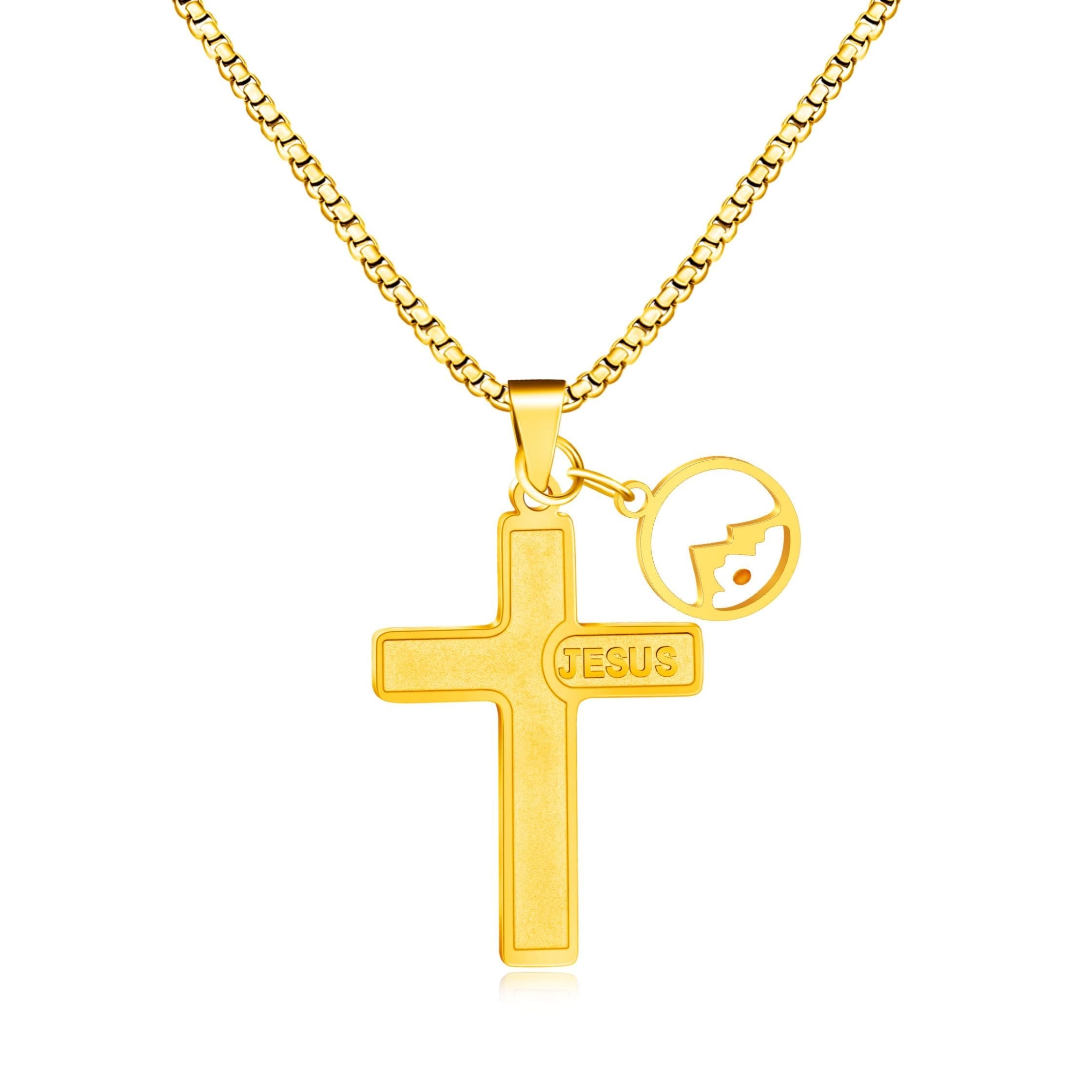 Jesus Engraved Mustard Seed Cross Necklace: A Symbol of Christ’s Love & Faith’s Power