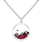 Collar de Montaña Semilla de Mostaza con Varias Piedras Preciosas: Un Símbolo de Fe Que Mueve Montañas
