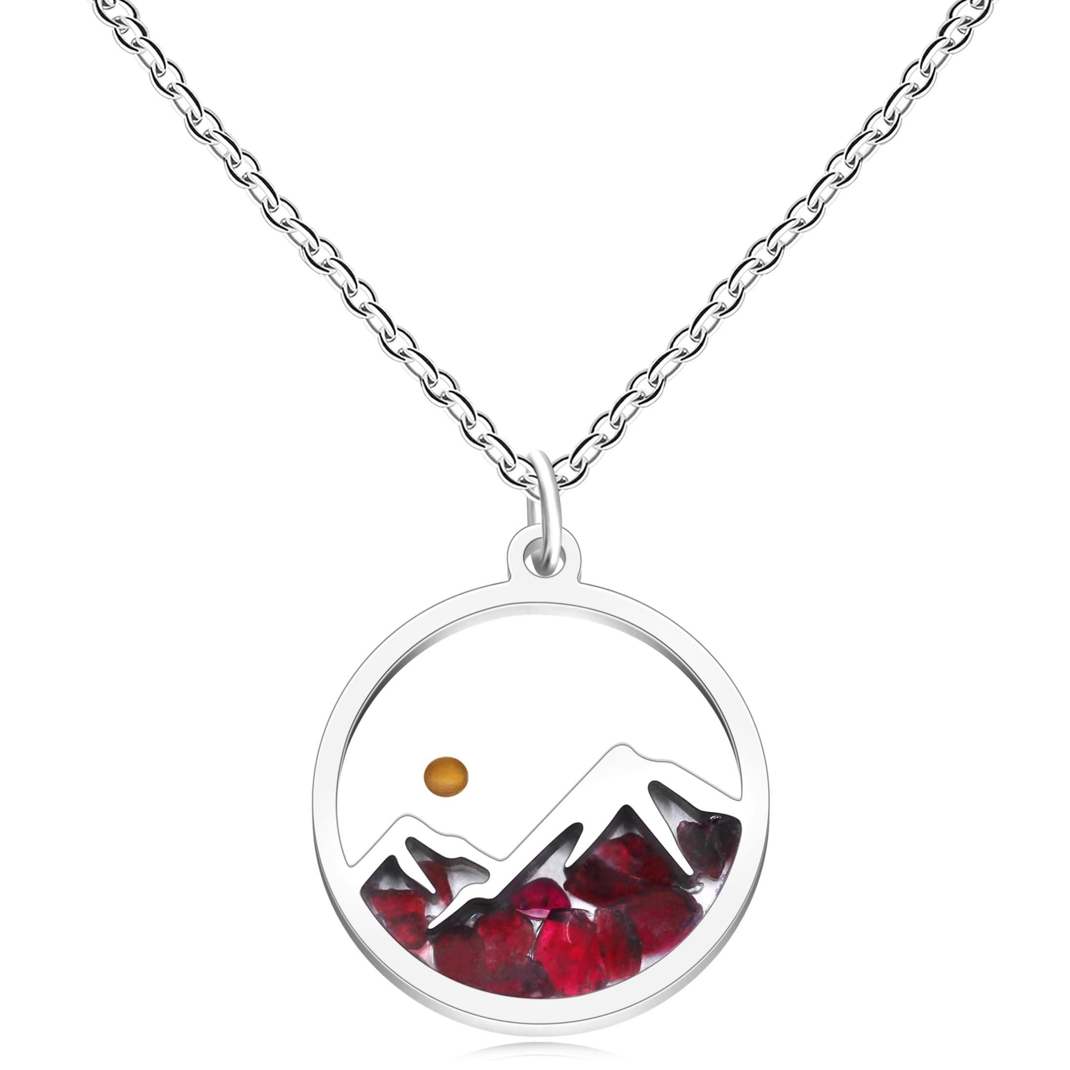 Collar de Montaña Semilla de Mostaza con Varias Piedras Preciosas: Un Símbolo de Fe Que Mueve Montañas