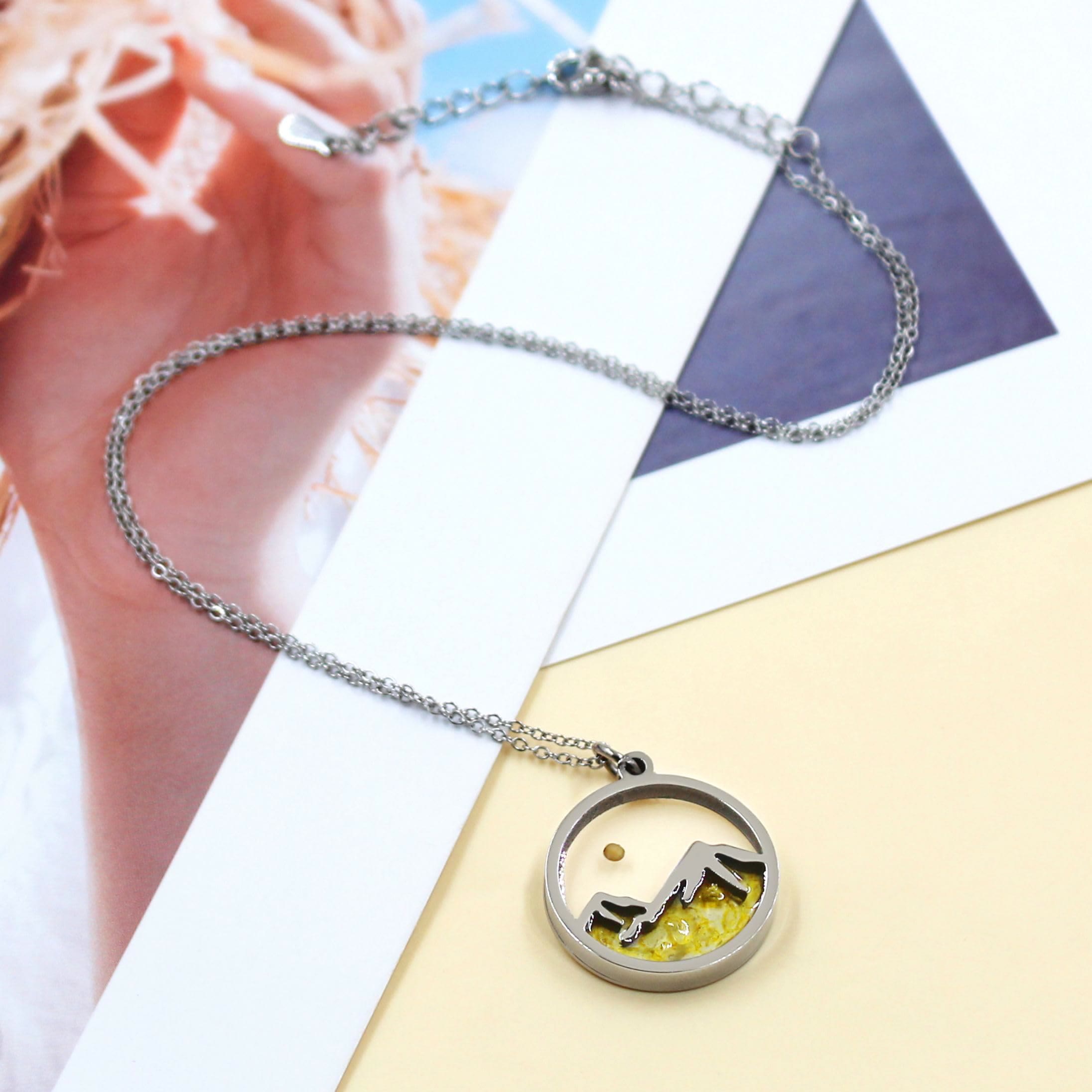 Collar de Montaña Semilla de Mostaza con Varias Piedras Preciosas: Un Símbolo de Fe Que Mueve Montañas