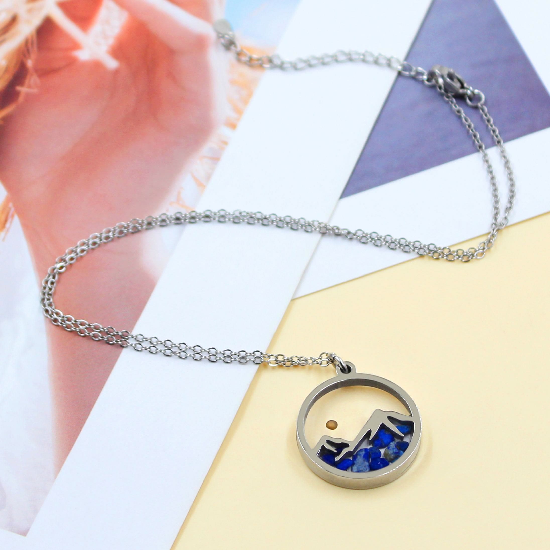 Collar de Montaña Semilla de Mostaza con Varias Piedras Preciosas: Un Símbolo de Fe Que Mueve Montañas
