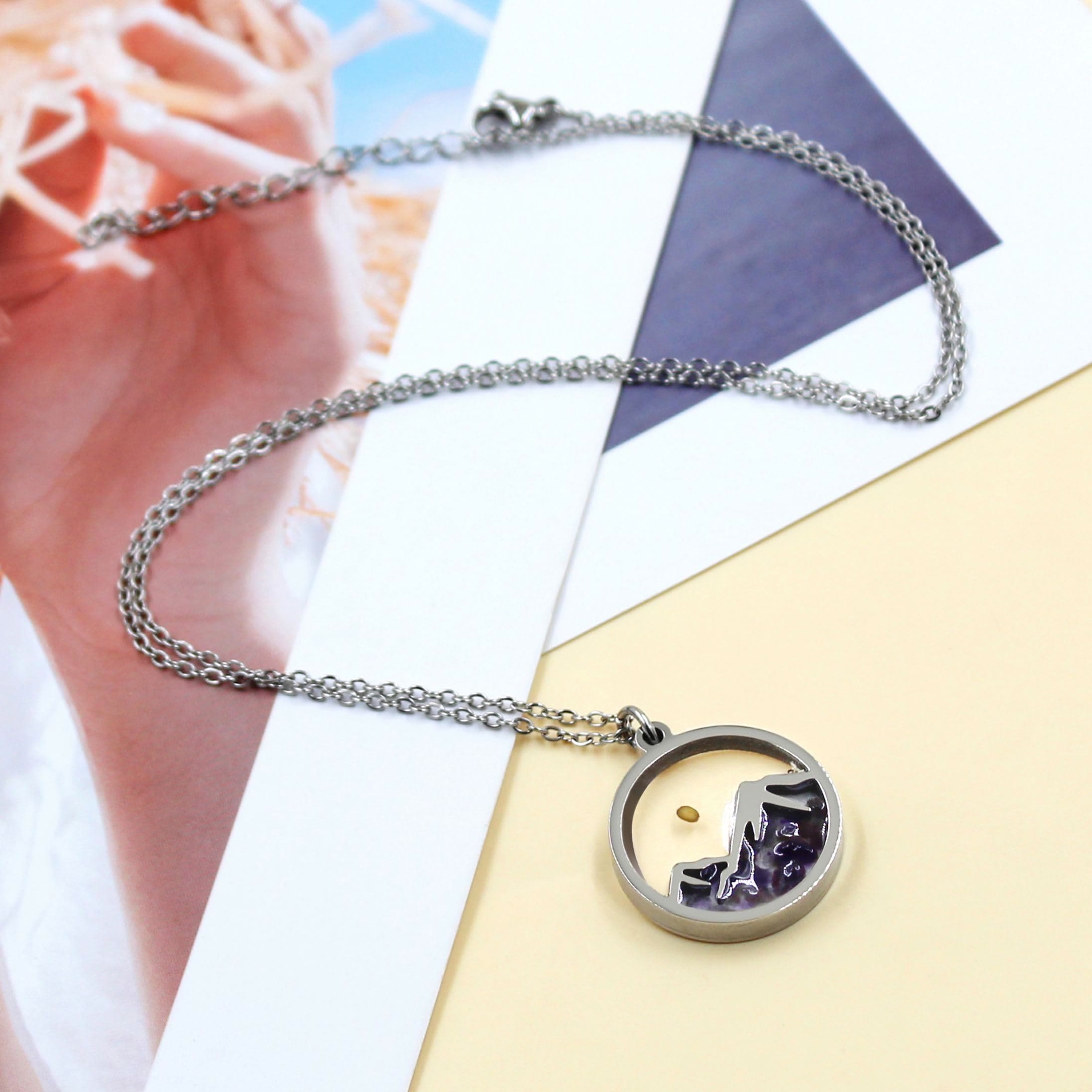Collar de Montaña Semilla de Mostaza con Varias Piedras Preciosas: Un Símbolo de Fe Que Mueve Montañas