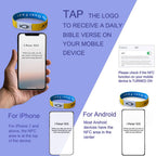 Pulsera NFC Símbolo Sagrado: Desbloqueando Versículos Divinos Diarios con un Toque