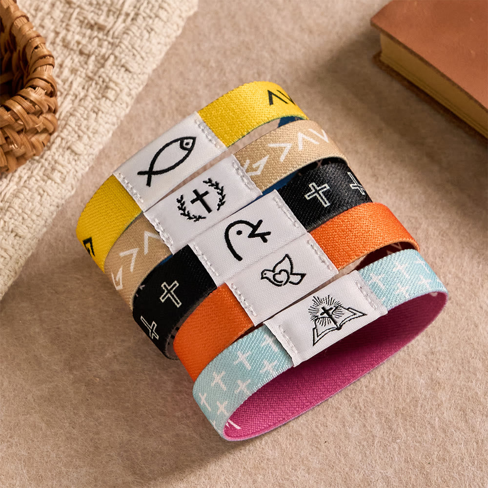 Pulsera NFC Símbolo Sagrado: Desbloqueando Versículos Divinos Diarios con un Toque