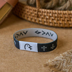 Pulsera NFC Símbolo Sagrado: Desbloqueando Versículos Divinos Diarios con un Toque