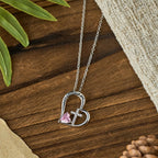 Collar Corazón Cruz "Soy un Hijo de Dios" con Detalles de Circonita: Una Prueba de Identidad Celestial