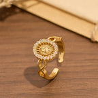 Bague Infini Notre-Dame en Zircon : Emblème de la Grâce Mariale Éternelle