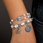 Bracelet de la Médaille Miraculeuse Notre-Dame et de Saint Benoît