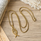 Collier tendance Ichthus Poisson de Jésus : emblème de dévotion et de force spirituelle