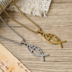 Collier tendance Ichthus Poisson de Jésus : emblème de dévotion et de force spirituelle