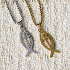 Collier tendance Ichthus Poisson de Jésus : emblème de dévotion et de force spirituelle