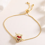 Elegante pulsera devocional del Sagrado Corazón: encarna el amor de Cristo y la fortaleza espiritual