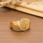 Bague imposante ornée Saint Jude : Emblème de Rédemption et de Protection Spirituelle