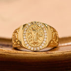 Bague imposante ornée Saint Jude : Emblème de Rédemption et de Protection Spirituelle
