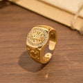 Bague imposante ornée Saint Jude : Emblème de Rédemption et de Protection Spirituelle