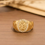 Bague imposante ornée Saint Jude : Emblème de Rédemption et de Protection Spirituelle