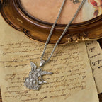 Collier avec pendentif Archange Saint Michel bicolore : Emblème de protection divine