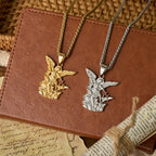 Collier avec pendentif Archange Saint Michel bicolore : Emblème de protection divine