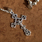 Pulsera de rosario magnética Sagrado Tono Plateado: Oración y pulsera 2 en 1