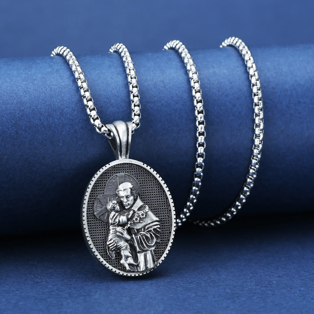 Collier pendentif Saint Antoine et l'Enfant Jésus