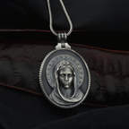 Collar de acero inoxidable Asunción de la Virgen María