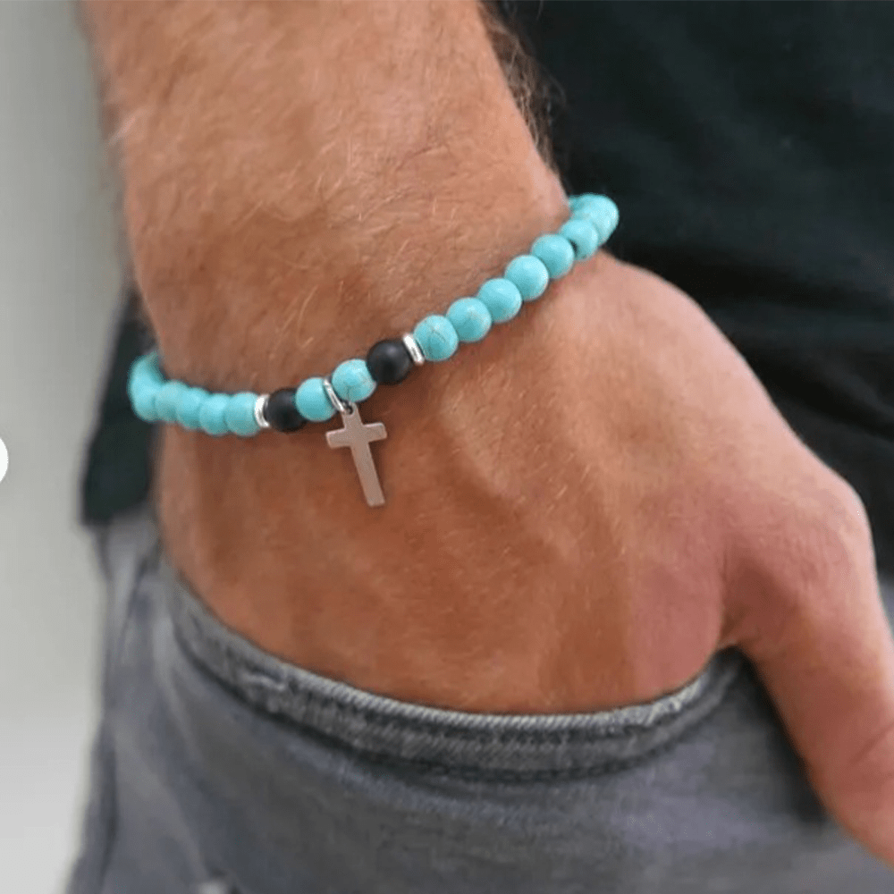 Pulsera Elástica Blessing Turquesa