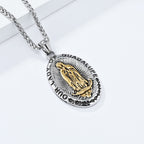 Collar de Acero Inoxidable de 3 Colores de Nuestra Señora de Guadalupe
